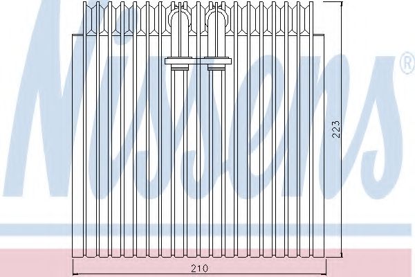 Испаритель кондиционера nissens 92072