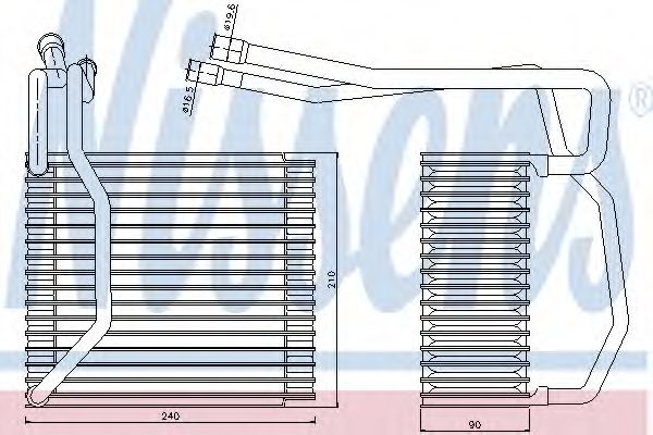 Испаритель кондиционера NISSENS 92194