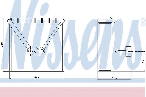 Испаритель кондиционера NISSENS 92234