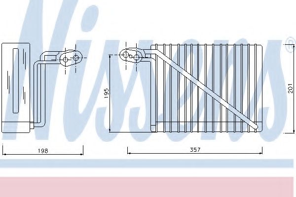 Испаритель кондиционера NISSENS 92272