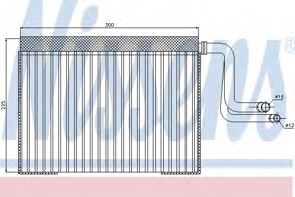 Испаритель кондиционера NISSENS 92268