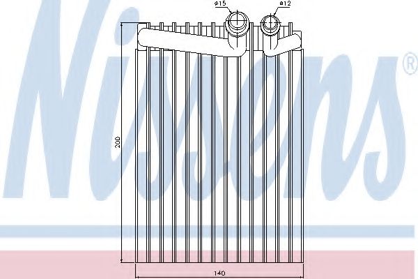 Испаритель кондиционера NISSENS 92249