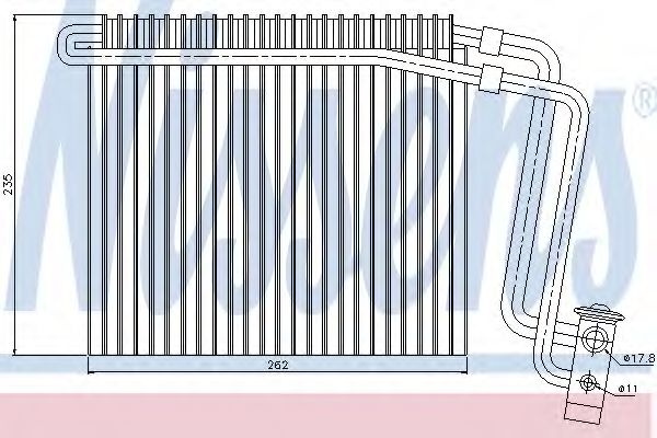 Испаритель кондиционера NISSENS 92248