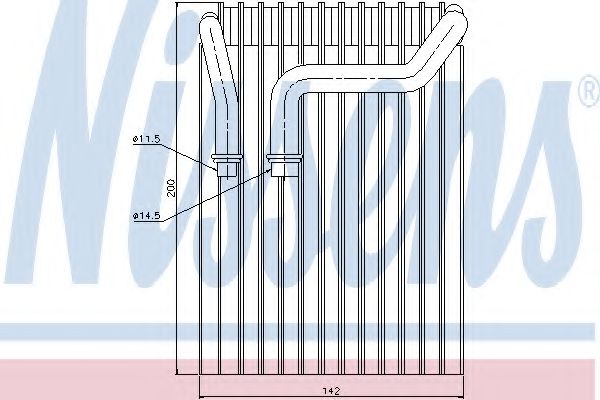Испаритель кондиционера NISSENS 92237