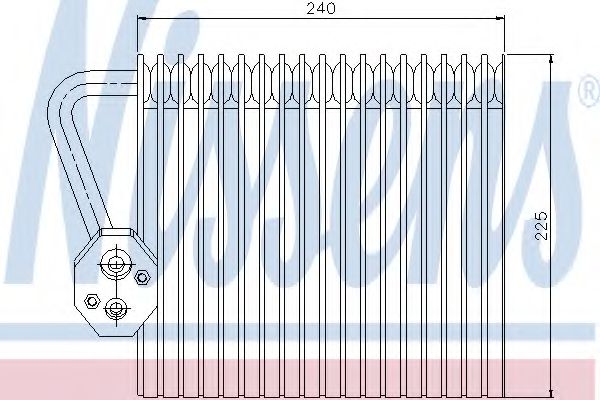 Испаритель кондиционера NISSENS 92167