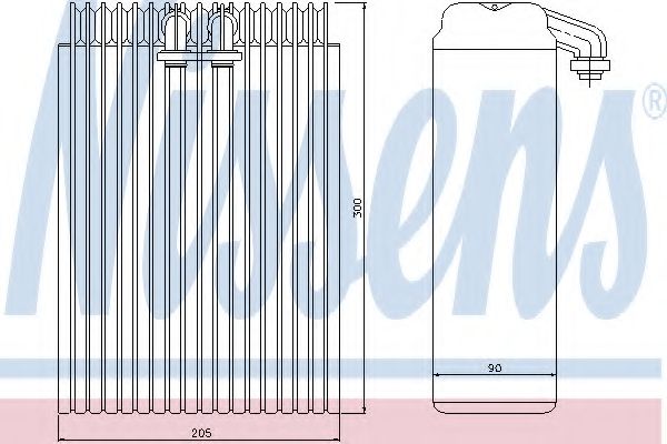 Испаритель кондиционера NISSENS 92200
