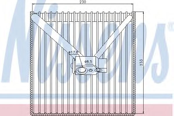 Испаритель кондиционера NISSENS 92250
