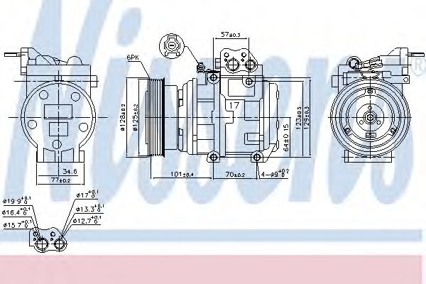 Компрессор кондиционера NISSENS 890067