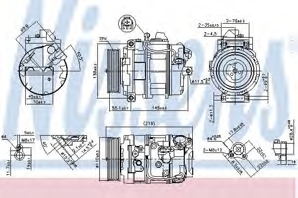 Компрессор кондиционера NISSENS 890069