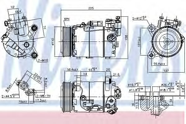 Компрессор кондиционера NISSENS 890098
