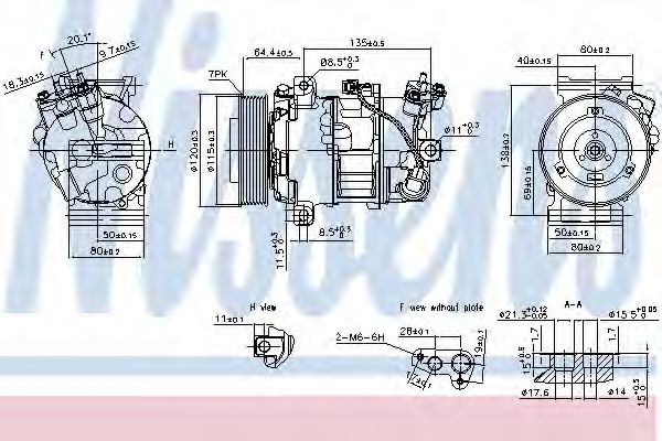 Компрессор кондиционера NISSENS 890126