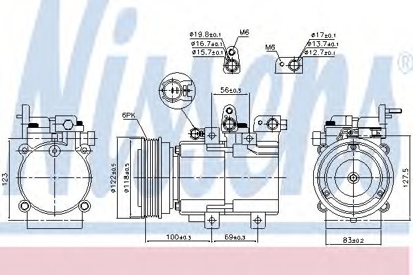 Компрессор кондиционера NISSENS 890130