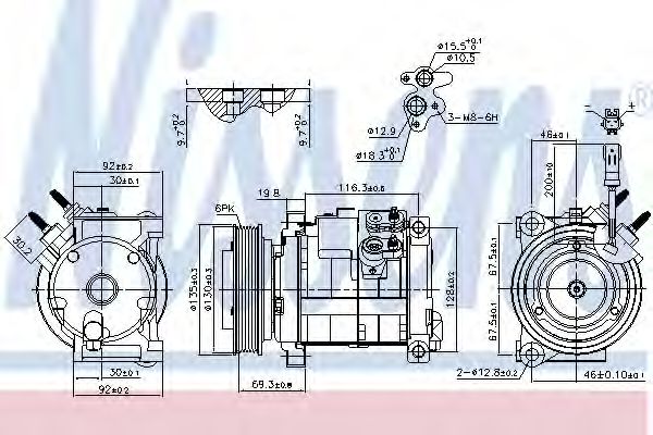 Компрессор кондиционера NISSENS 890152