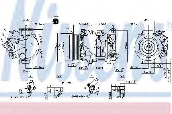 Компрессор кондиционера NISSENS 890158