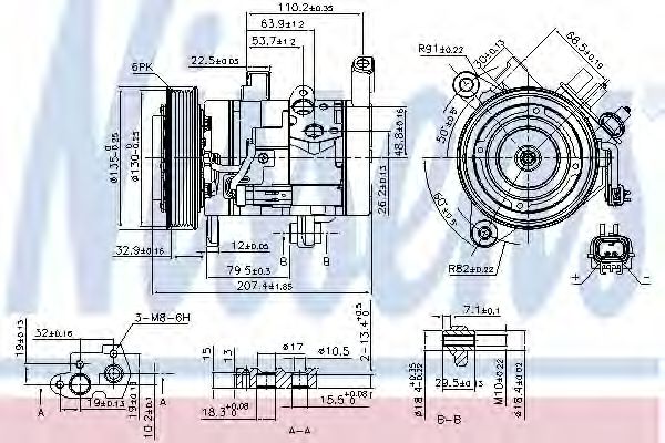 Компрессор кондиционера NISSENS 890159