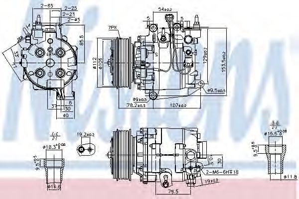 Компрессор кондиционера NISSENS 890167