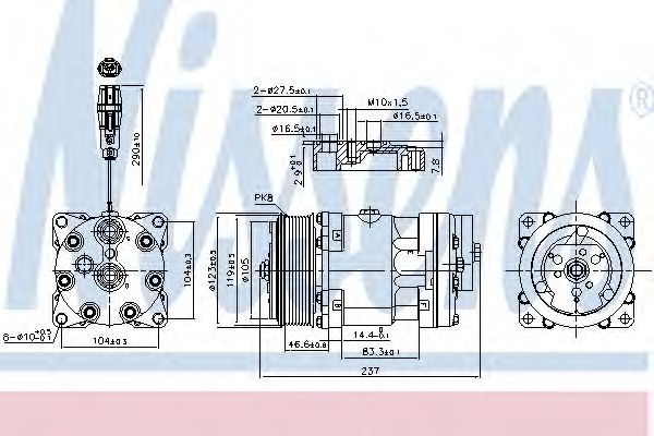 Компрессор кондиционера NISSENS 890193