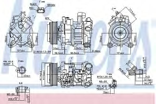 Компрессор кондиционера NISSENS 890218