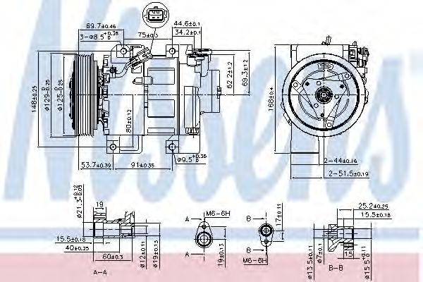 Компрессор кондиционера NISSENS 890293