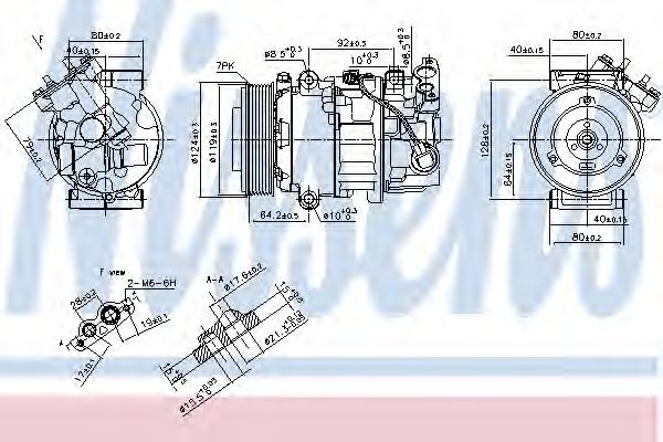 Компрессор кондиционера NISSENS 890299