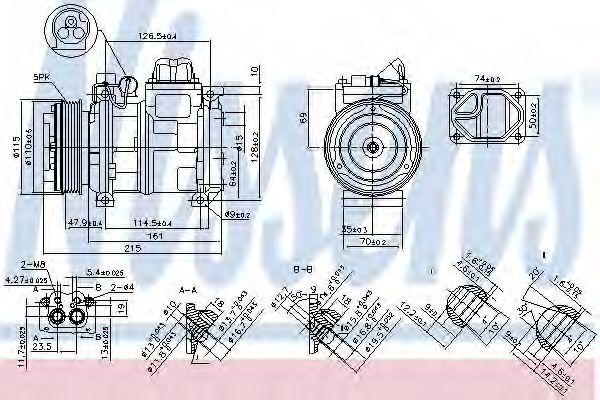 Компрессор кондиционера NISSENS 89093