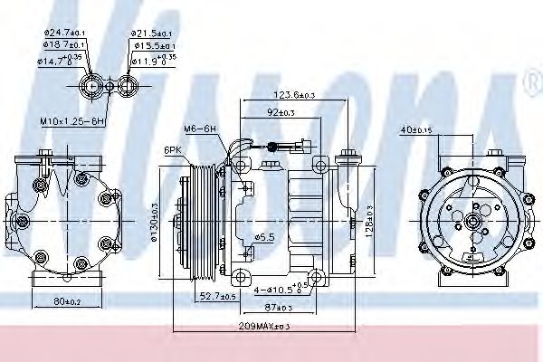 Компрессор кондиционера NISSENS 89120