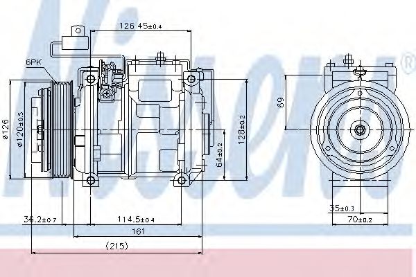 Компрессор кондиционера NISSENS 89132