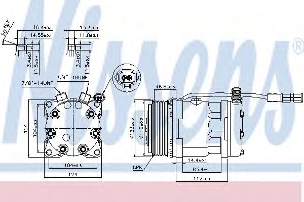 Компрессор кондиционера NISSENS 89139