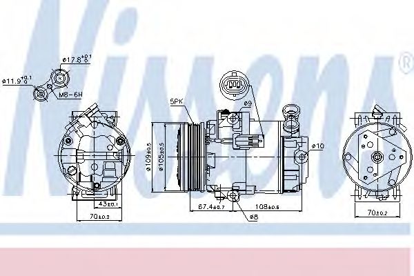 Компрессор кондиционера NISSENS 89215