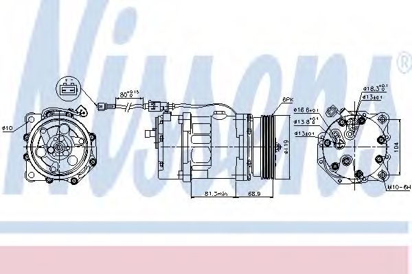 Компрессор кондиционера NISSENS 89224