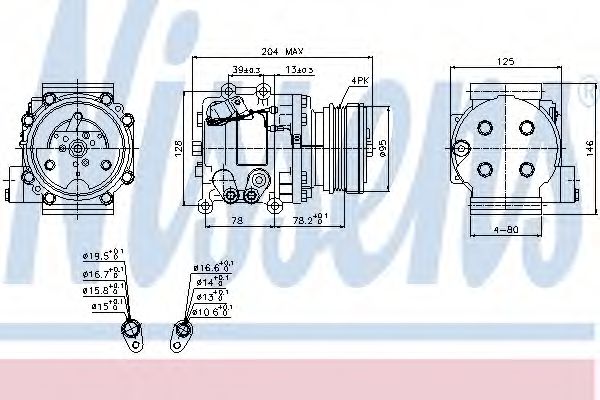 Компрессор кондиционера NISSENS 89229