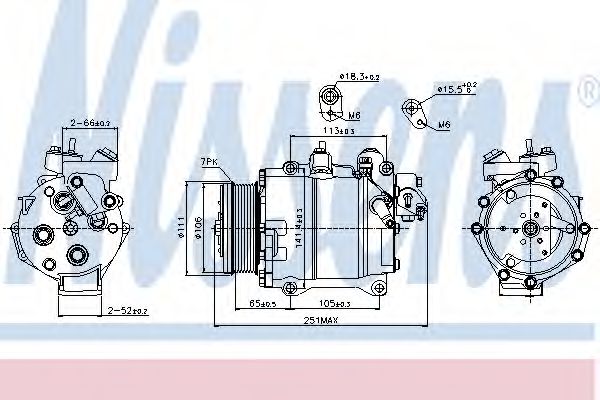 Компрессор кондиционера NISSENS 89245