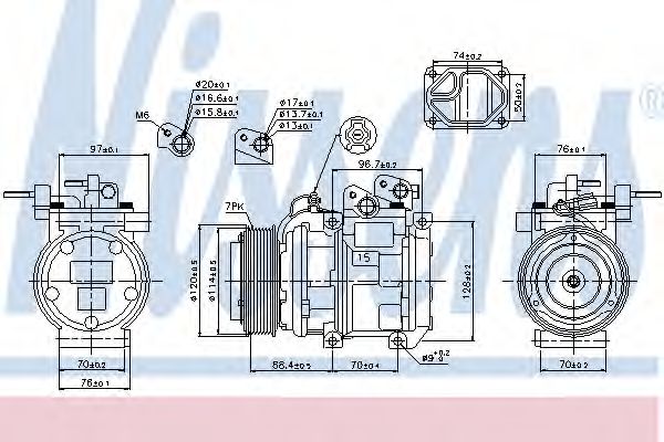 Компрессор кондиционера NISSENS 89301