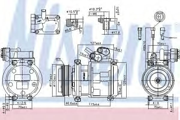 Компрессор кондиционера NISSENS 89329