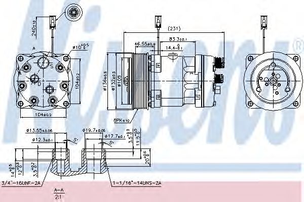 Компрессор кондиционера NISSENS 89410