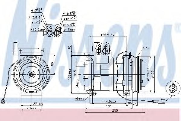 Компрессор кондиционера NISSENS 89414
