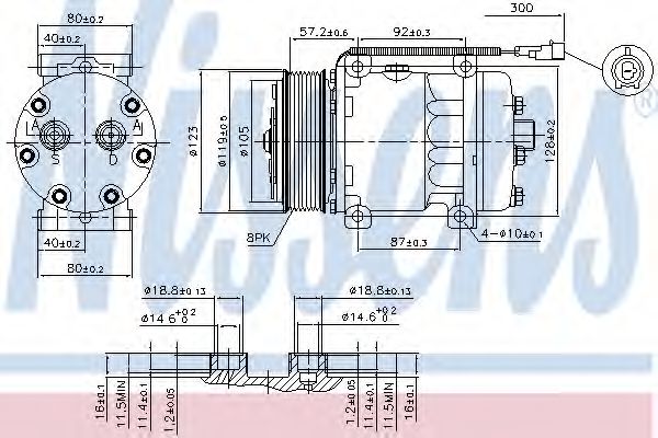 Компрессор кондиционера NISSENS 89416