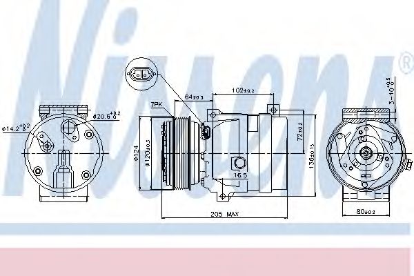 Компрессор кондиционера NISSENS 89435