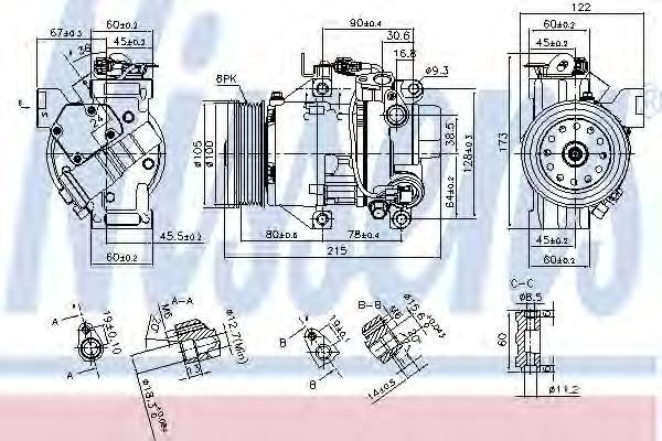 Компрессор кондиционера NISSENS 89443