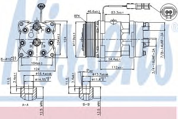 Компрессор кондиционера NISSENS 89459