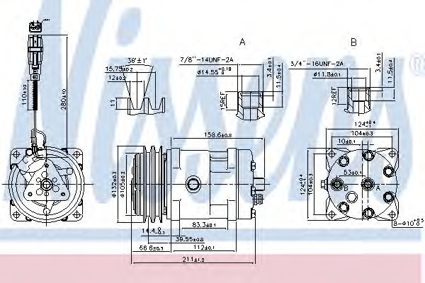 Компрессор кондиционера NISSENS 89472