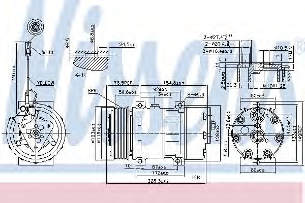 Компрессор кондиционера NISSENS 89473