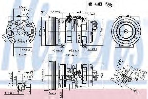 Компрессор кондиционера NISSENS 89609