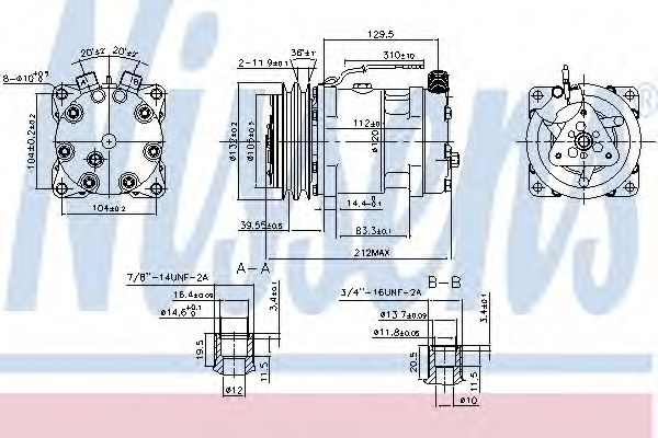 Компрессор кондиционера NISSENS 89813