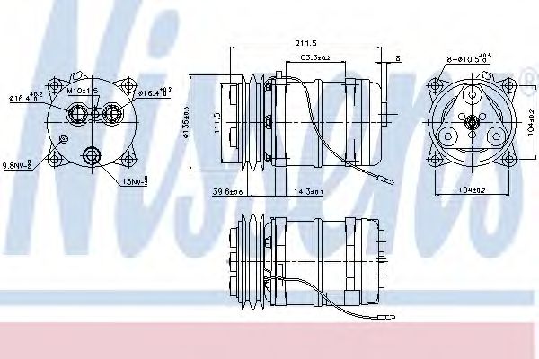 Компрессор кондиционера NISSENS 899914