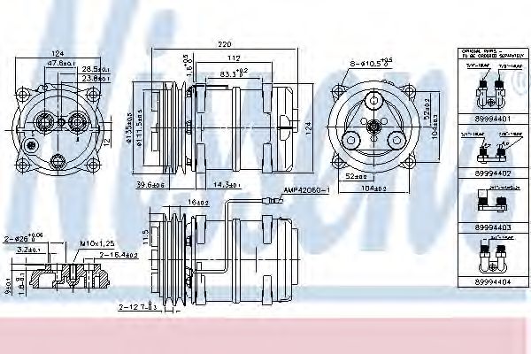 Компрессор кондиционера NISSENS 899944
