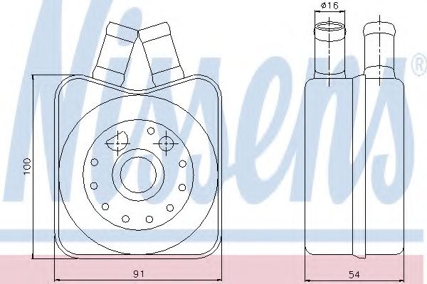 Масляный радиатор NISSENS 90606