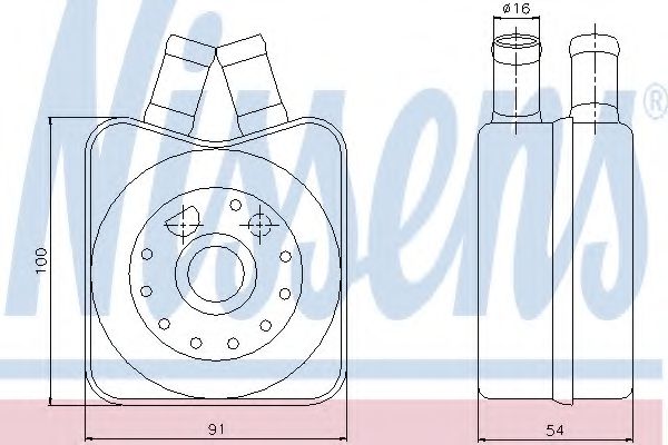 Масляный радиатор NISSENS 90607