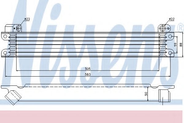Масляный радиатор NISSENS 90615