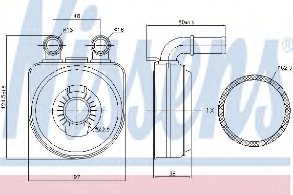 Масляный радиатор NISSENS 90650